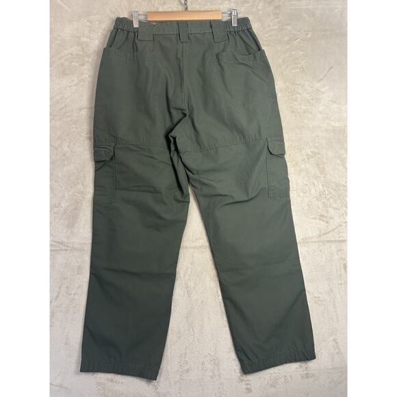 Propper Mens 38x32 Cargo Pants Green Tatical Ripstop Elastic Waist Workwear Duty - Picture 2 of 5
